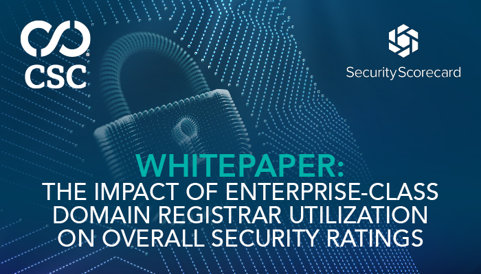 The Impact of Enterprise-Class Domain Registrar Use on Overall Security Ratings