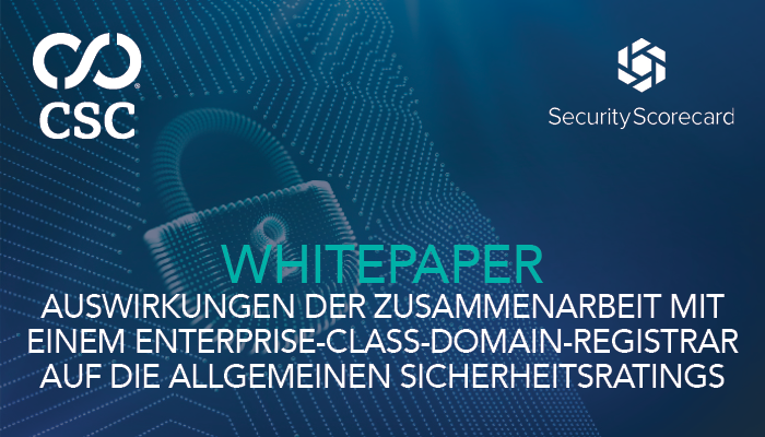 The Impact of Enterprise-Class Domain Registrar Use on Overall Security Ratings